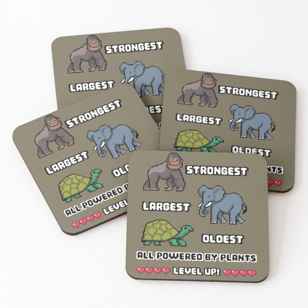 Item preview, Strongest Largest Oldest Powered By Plants , Fun Vegan Vegetarian  designed and sold by DevlynnDesigns.