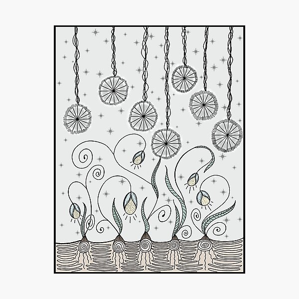 Aperçu de l'œuvre Couleur du jardin de fleurs de lune créée et vendue par Crowsdance.