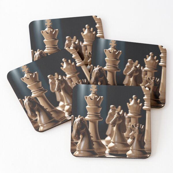 Item preview,    Close-Up of Intricately Carved Chess Set designed and sold by KilianSzmid.