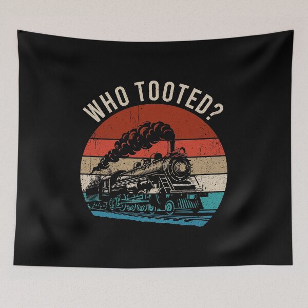 Item preview, Who Tooted - Vintage Railway Train Lover designed and sold by mhernaevily.