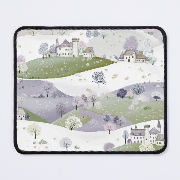 Item preview, Spring Castle - Purple, White and Green designed and sold by AquarellesWorks.