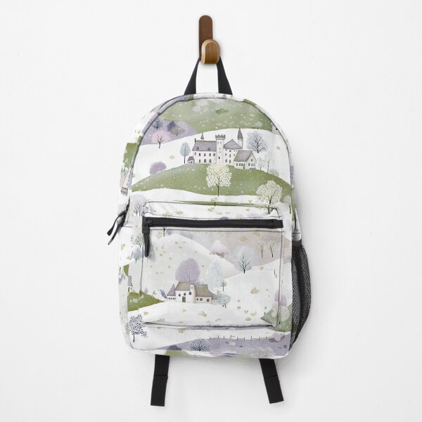 Item preview, Spring Castle - Purple, White and Green designed and sold by AquarellesWorks.