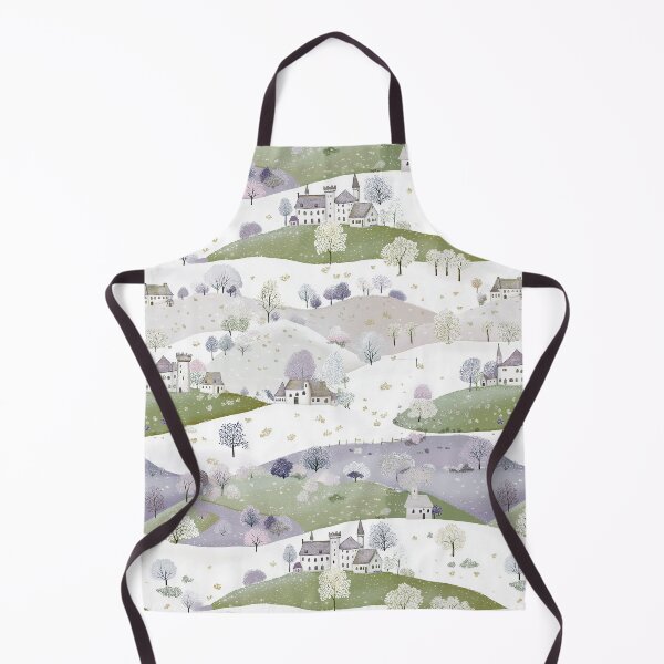 Item preview, Spring Castle - Purple, White and Green designed and sold by AquarellesWorks.