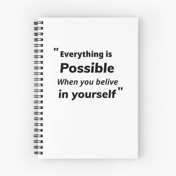 Item preview,   Everything Is Possible When You Believe in Yourself – Motivational Quote Design designed and sold by ingolekiran.