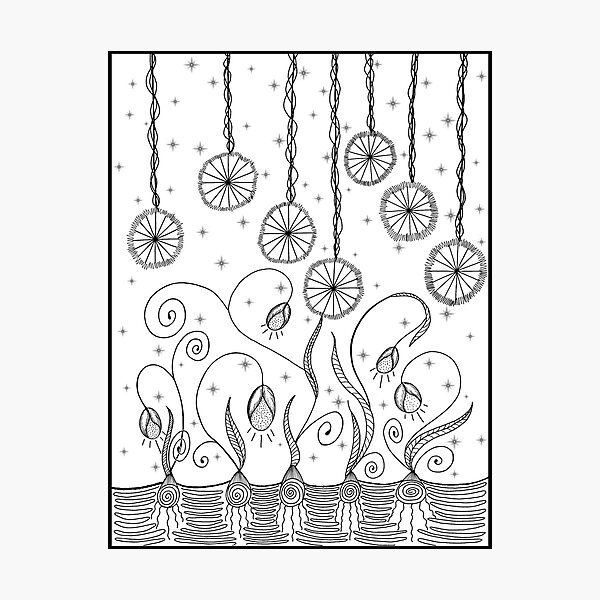 Aperçu de l'œuvre Jardin de fleurs de lune créée et vendue par Crowsdance.