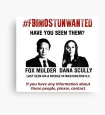FBI most unwanted Canvas Print