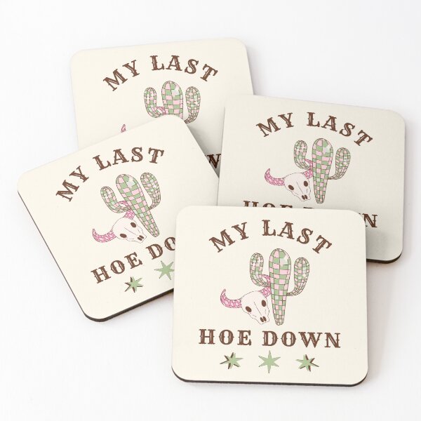 Item preview, My Last Hoe Down | western disco cowgirl bachelorette engaged gift bride designed and sold by ReadyandRowdy.