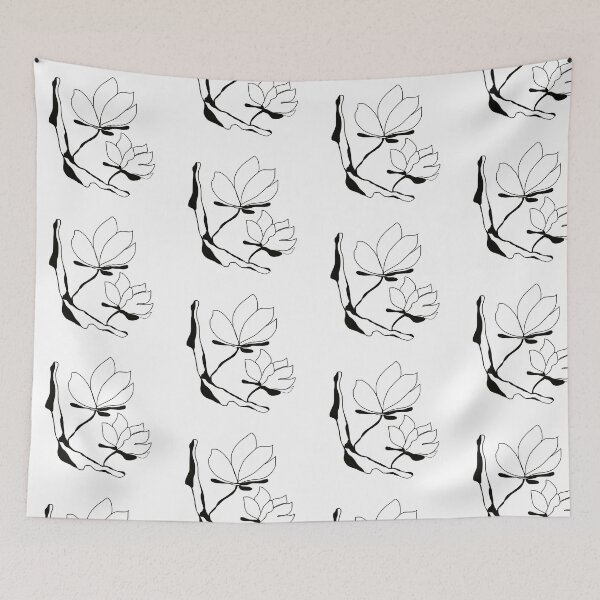 Item preview, Lotus sketch with fine graceful lines.  designed and sold by TaniaArtDesign.