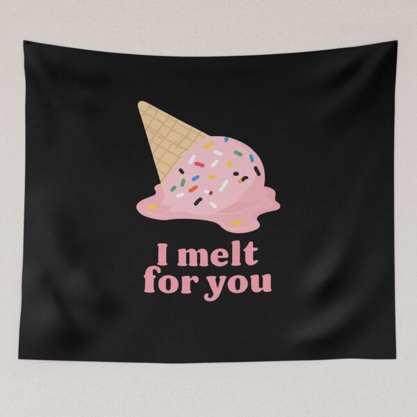 Item preview, I Melt for You - Cute Melting Heart Romantic Design designed and sold by Colorful-Garden.