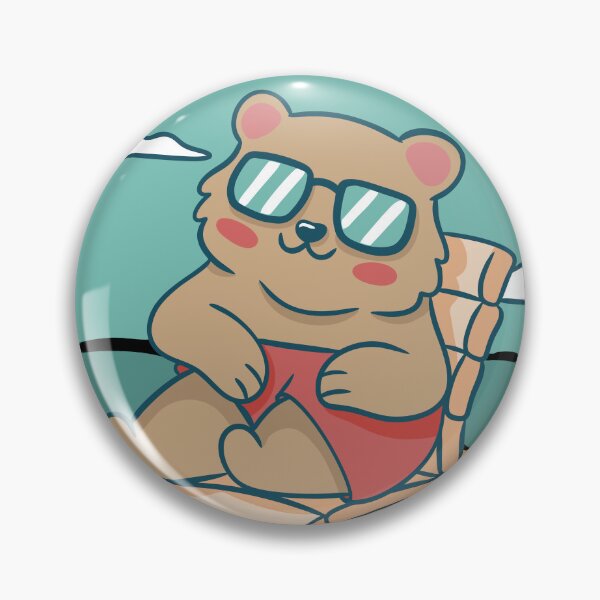 Item preview, Teddy Bear Relaxing on a Sunny Beach designed and sold by TurtleDojo.