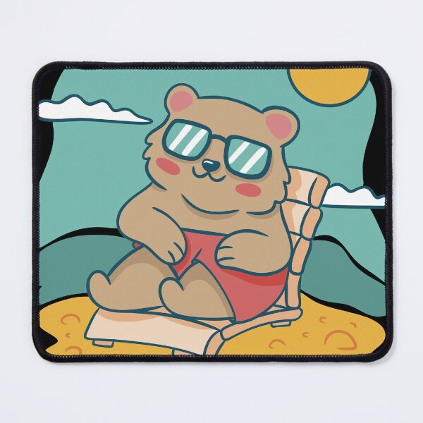 Item preview, Teddy Bear Relaxing on a Sunny Beach designed and sold by TurtleDojo.
