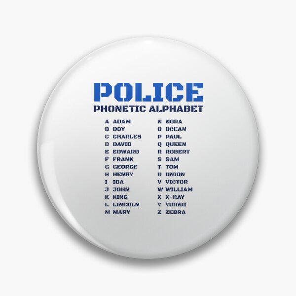 Item preview, Alphabet Police Phonetic designed and sold by AnnSign.