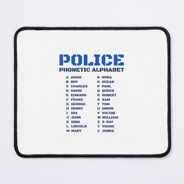 Item preview, Alphabet Police Phonetic designed and sold by AnnSign.