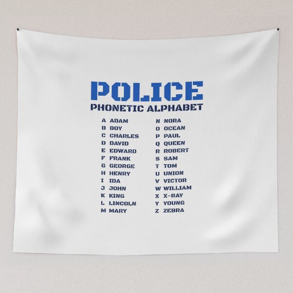 Item preview, Alphabet Police Phonetic designed and sold by AnnSign.