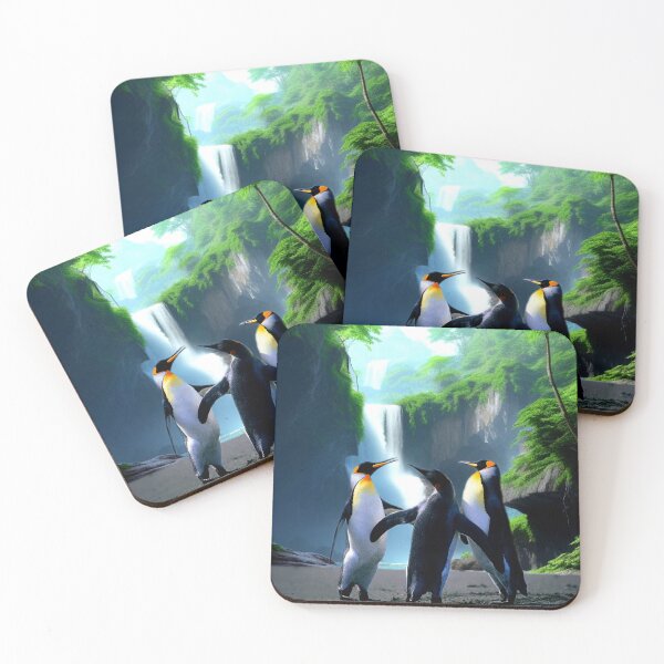 Item preview, Trio penguins  designed and sold by iMaheLusion Digital Prints.