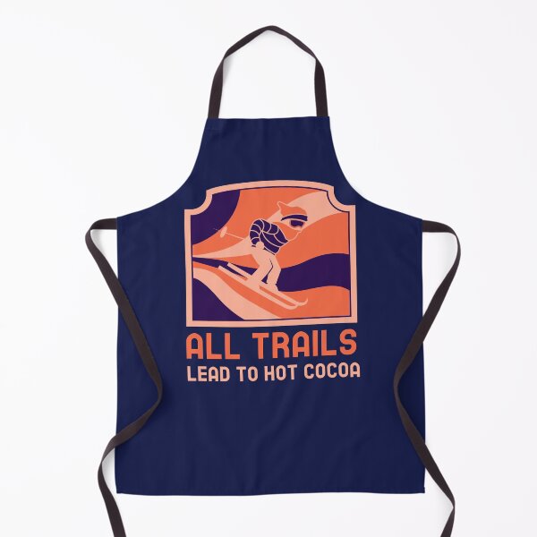 Item preview, All Trails Lead To Hot Cocoa Funny Alpine Downhill Skiing designed and sold by HeavenlyHuesStudio.