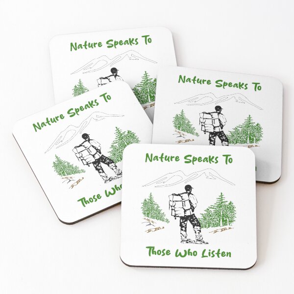 Item preview, Nature Speaks To Those Who Listen - Backpacking In The Mountains And Forest designed and sold by Oaks Creations.