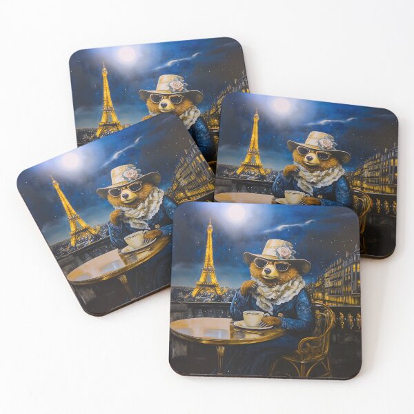 Item preview, Lady Bear In Paris At Night designed and sold by QuietKingdom.