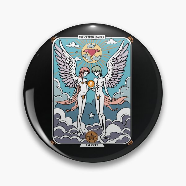 Item preview, The crypto lovers valentine’s day tarot card (BTC Bitcoin) designed and sold by GetContented.