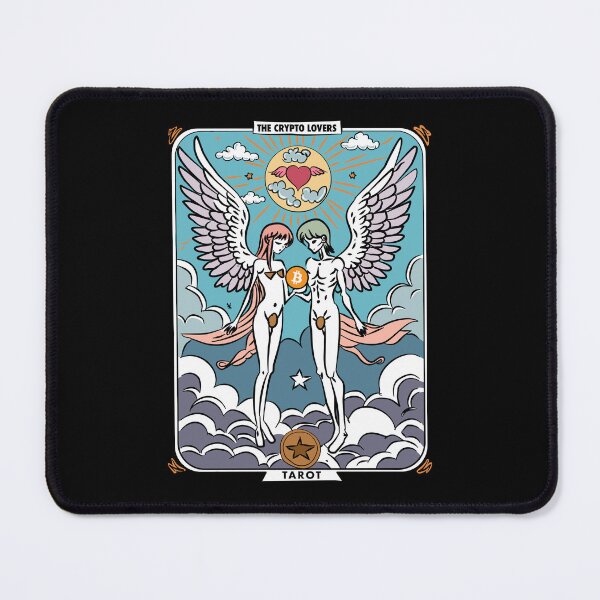 Item preview, The crypto lovers valentine’s day tarot card (BTC Bitcoin) designed and sold by GetContented.