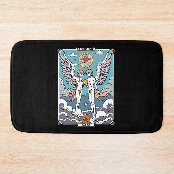 Item preview, The crypto lovers valentine’s day tarot card (BTC Bitcoin) designed and sold by GetContented.