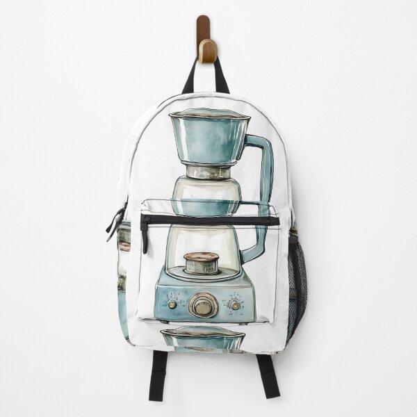 Item preview, A watercolor clipart illustration of a rustic vintage blender, on a white background, highly detailed mary engelbreit style designed and sold by wonderisland.