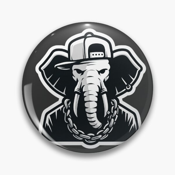 Item preview, Minimalist Urban Elephant Sticker – Hip-Hop Style designed and sold by Wesbro0.