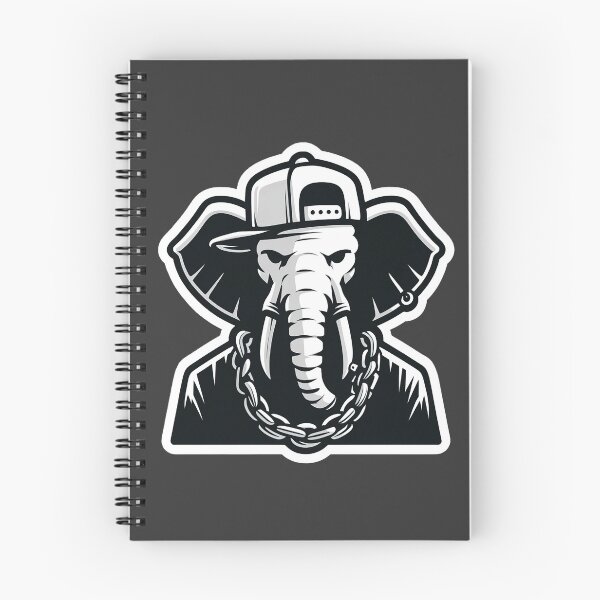 Item preview, Minimalist Urban Elephant Sticker – Hip-Hop Style designed and sold by Wesbro0.
