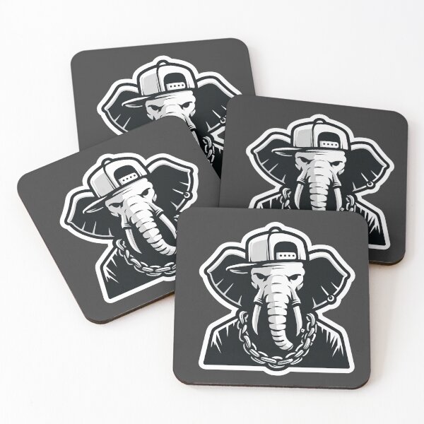 Item preview, Minimalist Urban Elephant Sticker – Hip-Hop Style designed and sold by Wesbro0.