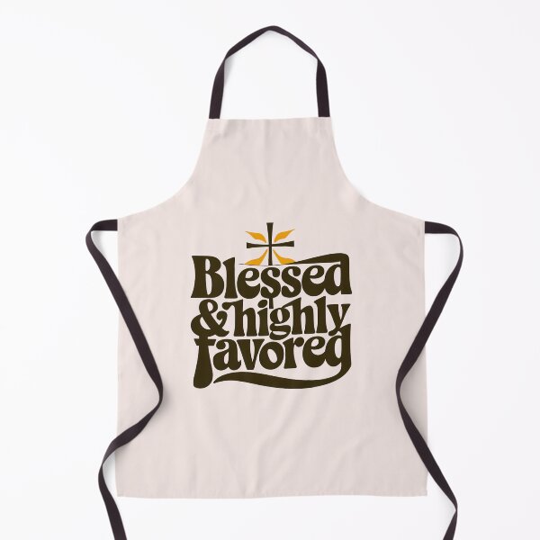 Item preview, Blessed & Highly Favored | Calligraphy Bible Verses Christian Faith Art designed and sold by KnitLuv.