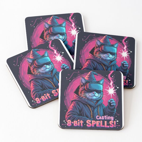 Item preview, Retro Gaming Wizard Cat designed and sold by duke818.