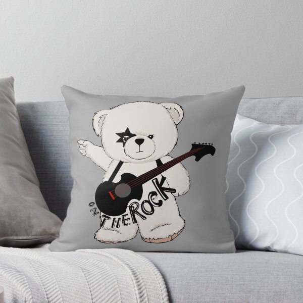 Aperçu de l'œuvre Copie de Teddy Bear guitare blanche rock star créée et vendue par APPART965.
