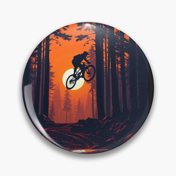 Item preview, Retro styled mountain biking dirt jumper sunset  designed and sold by svarupa.
