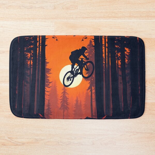 Item preview, Retro styled mountain biking dirt jumper sunset  designed and sold by svarupa.