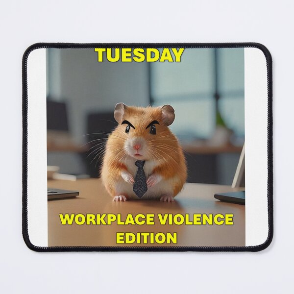 Item preview, Angry Office Hamster – Tuesday Madness (Office Collection) designed and sold by CheeseKarma.