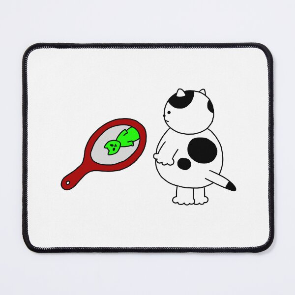 Item preview, a Cat and an alien in the mirror designed and sold by superbaechoo.