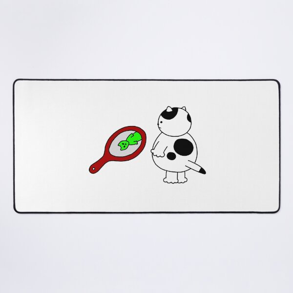 Item preview, a Cat and an alien in the mirror designed and sold by superbaechoo.