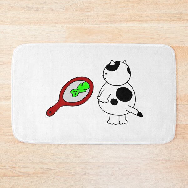 Item preview, a Cat and an alien in the mirror designed and sold by superbaechoo.