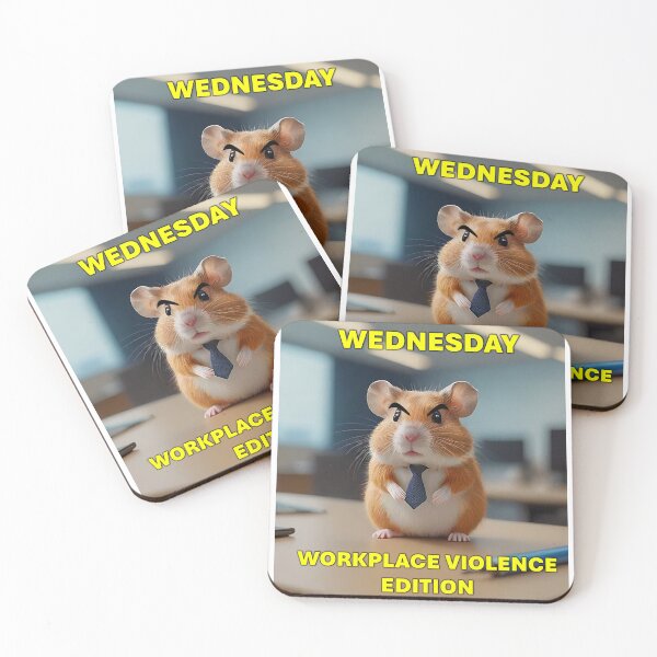 Item preview, Angry Office Hamster – Wednesday Madness (Office Collection) designed and sold by CheeseKarma.