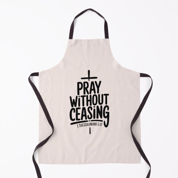 Item preview, Pray Without Ceasing – 1 Thessalonians 5:17 | Calligraphy Bible Verses Christian Faith Art designed and sold by KnitLuv.