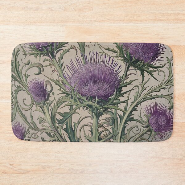 Item preview, Purple Thistle In Art Nouveau Style designed and sold by Tamas Das.