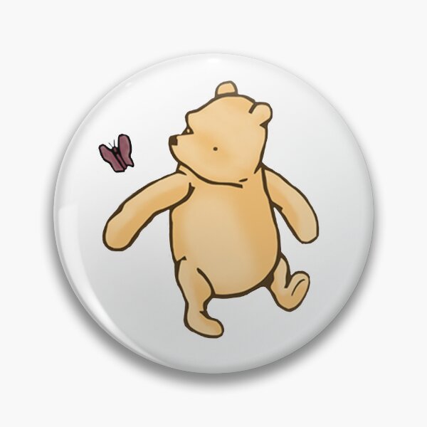 Item preview, Winnie the Pooh with butterfly designed and sold by CrispyCreationCo.
