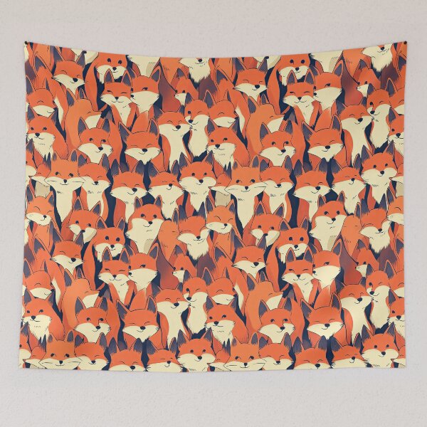 Item preview, Cute Fox Pattern designed and sold by KiwiGrizzly.