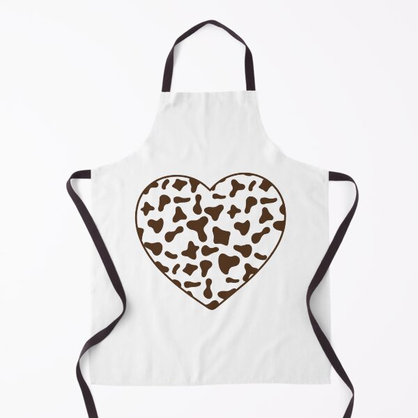 Item preview, Brown Cow Pattern on White Cowhide | Brown Cow Skin Heart designed and sold by PatternPen.