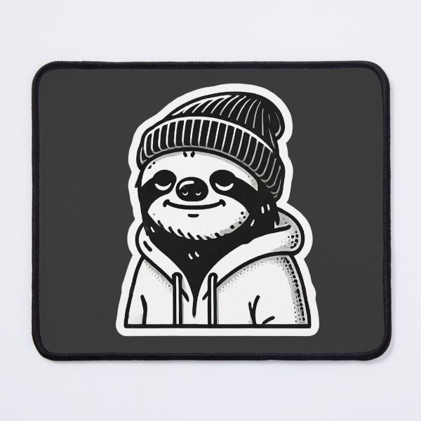 Item preview, Minimal Hip-Hop Sloth Sticker designed and sold by Wesbro0.