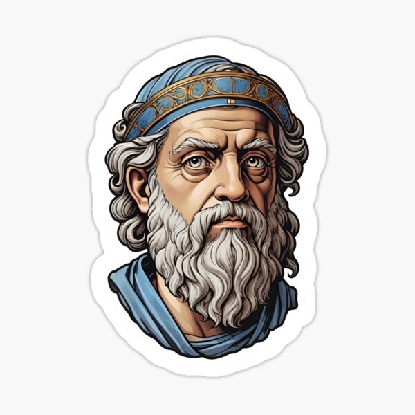 Artikel-Vorschau von Aufkleber von Platon, designt und verkauft von Atombrag.