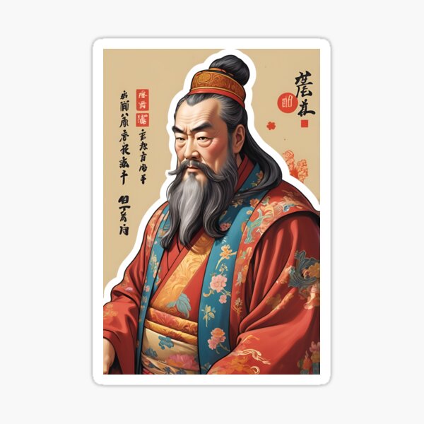 Vista previa del artículo con la obra «Fundador del confucianismo | Confucio», diseñado y vendido por Atombrag.
