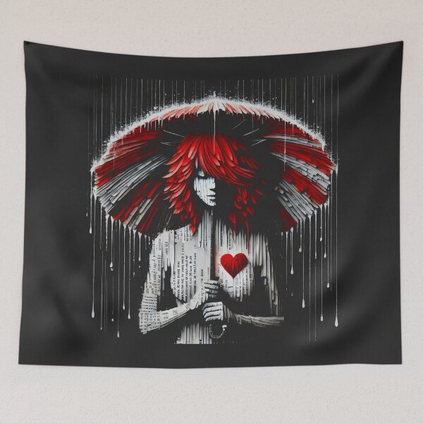 Item preview, Whispers Of Love In Red And Gray designed and sold by SplashTastic.