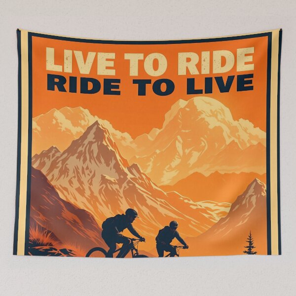 Item preview, Live to Ride, Ride to Live retro cycling  designed and sold by svarupa.