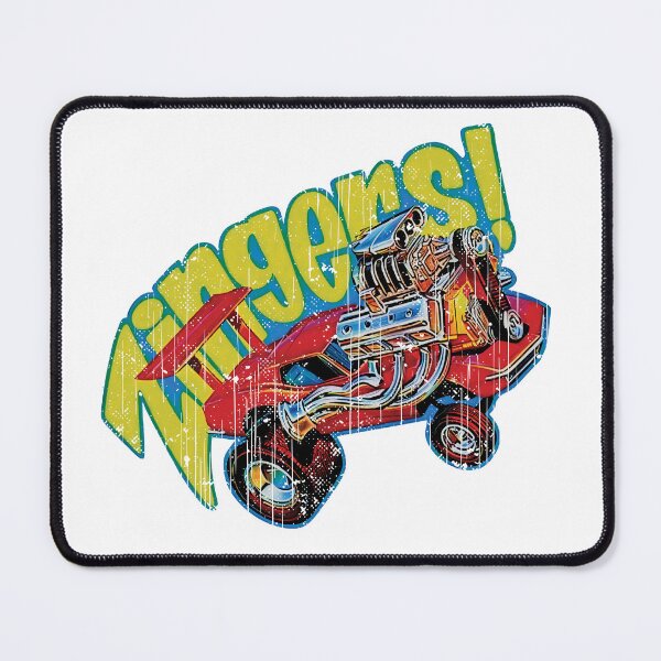 Item preview, Vintage 1974 Zingers wild hot rod kits - aged, worn distressed print designed and sold by retropetrol.